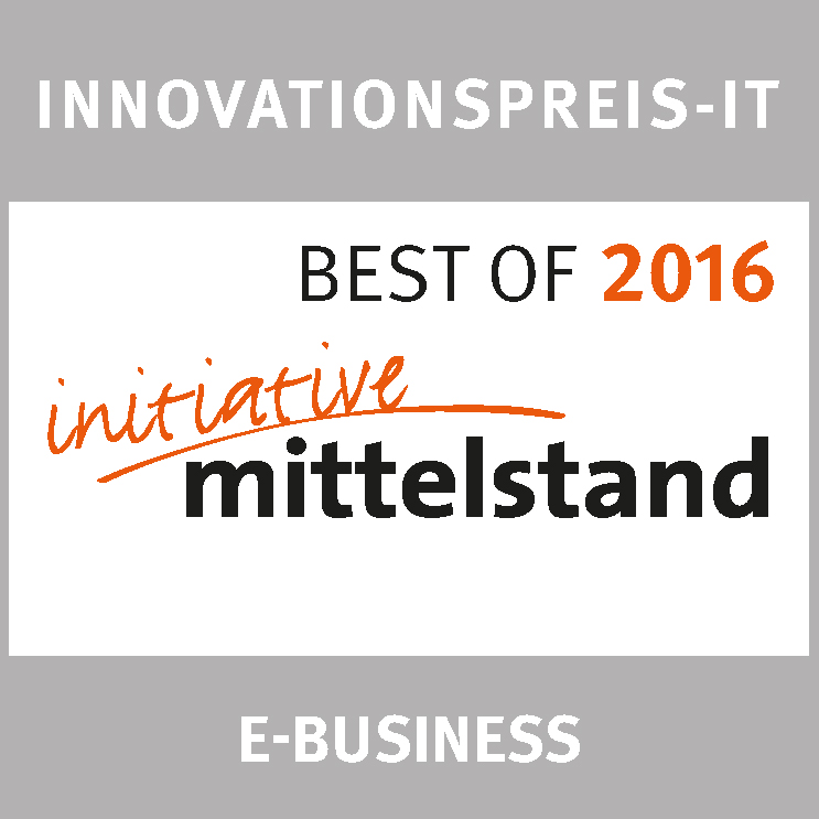 INNOVATIONSPREIS-IT BEST OF 2016 initiative mittelstand E-BUSINESS